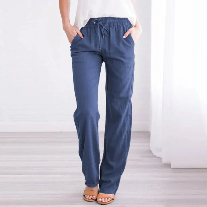 Drune | Luftige Baumwoll Leinen Hose Für Damen