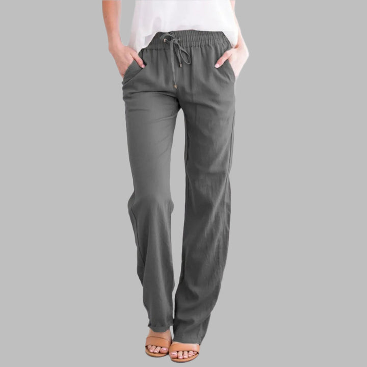 Drune | Luftige Baumwoll Leinen Hose Für Damen