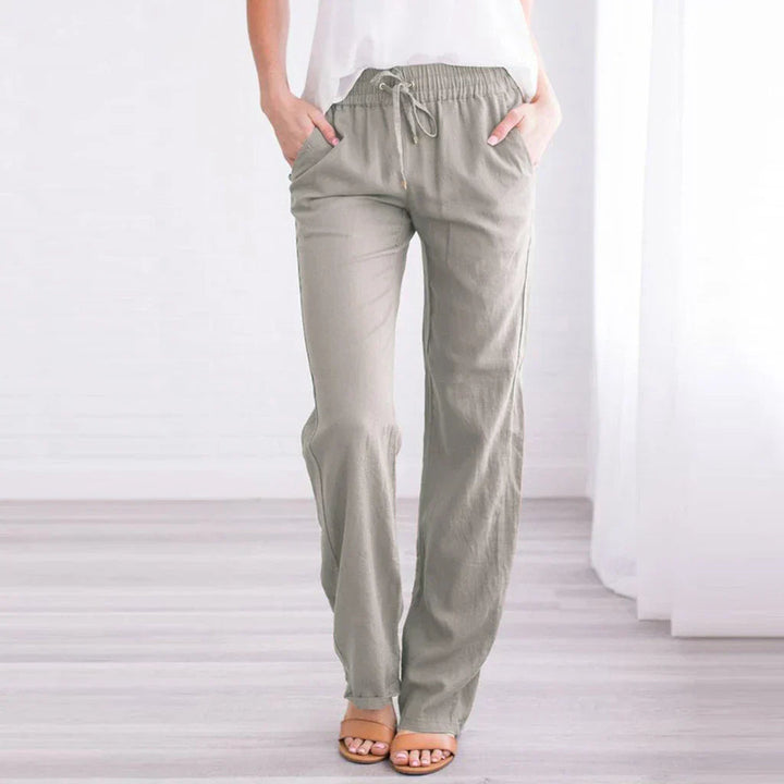 Drune | Luftige Baumwoll Leinen Hose Für Damen