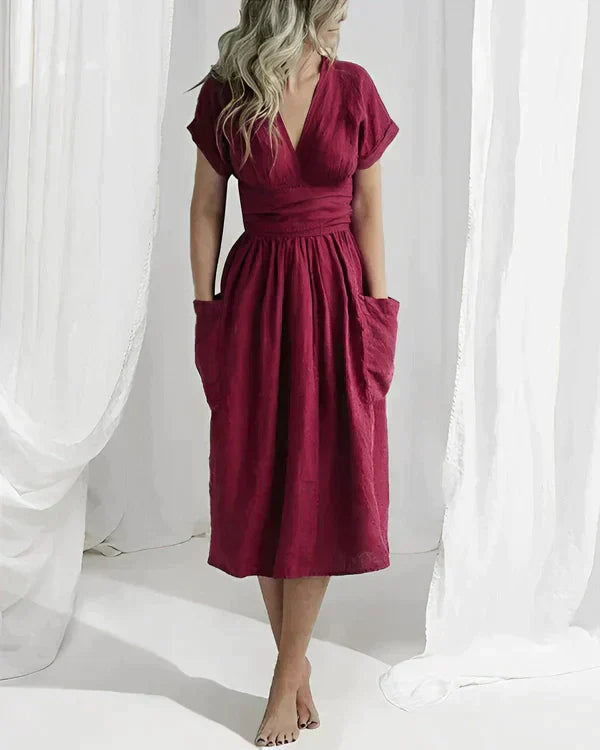 Drune | Elegantes Leinenkleid