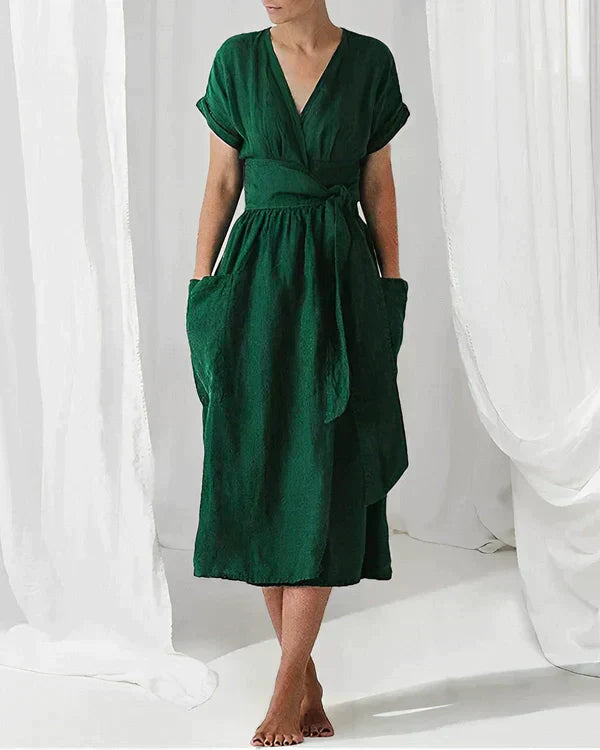 Drune | Elegantes Leinenkleid