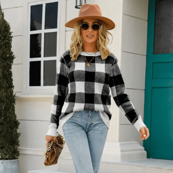 Drune | Bequemes karierter Pulli im zeitlosen Stil