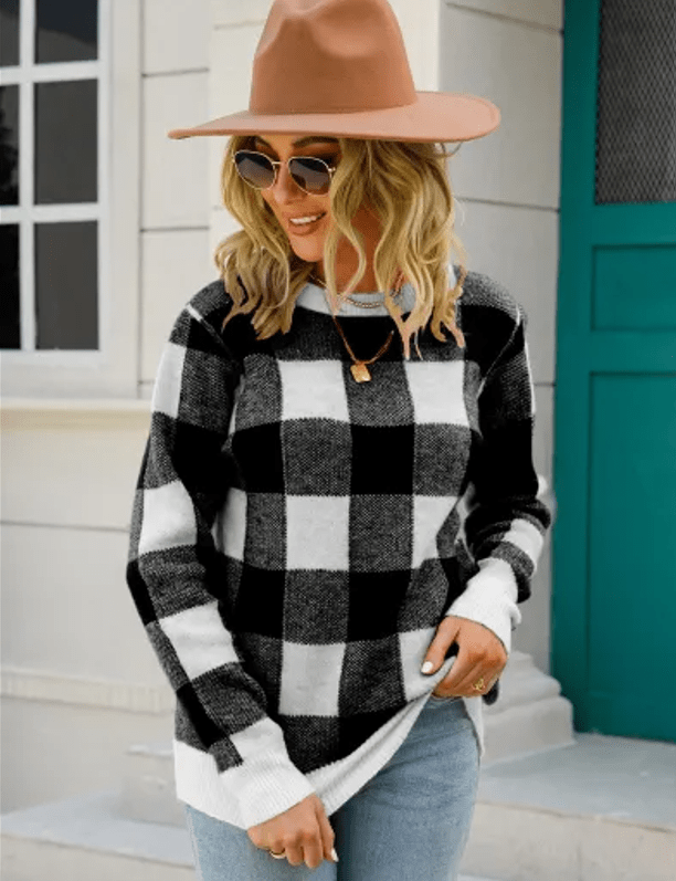 Drune | Bequemes karierter Pulli im zeitlosen Stil