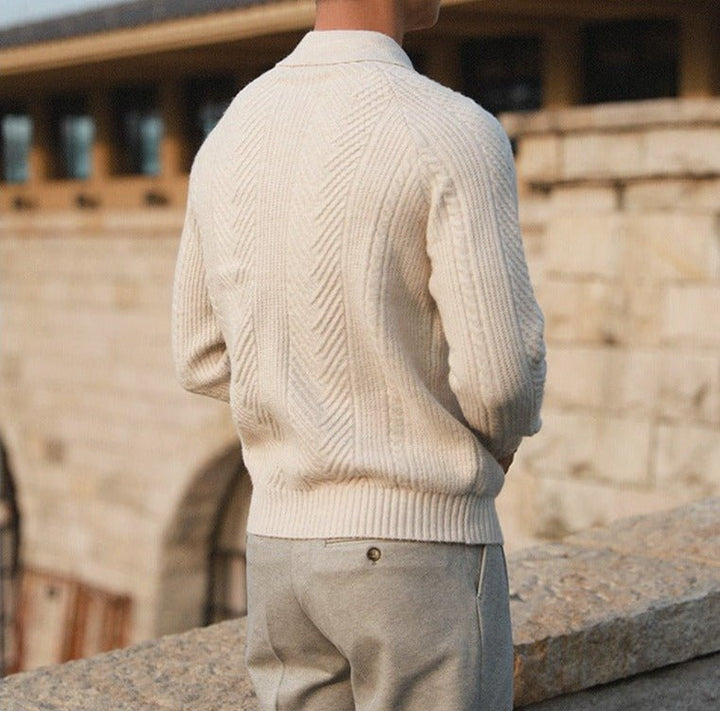 Drune | Strick Pullover für Herren mit Kragen