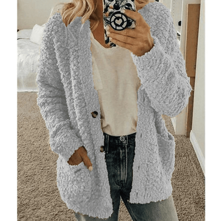 Drune | Weicher Strickjacke Warmer Damenpullover Flauschiges Design