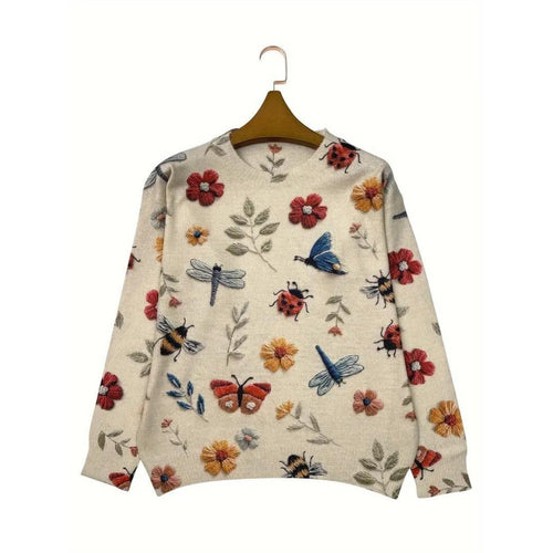 Drune | Floral Rollkragenpullover