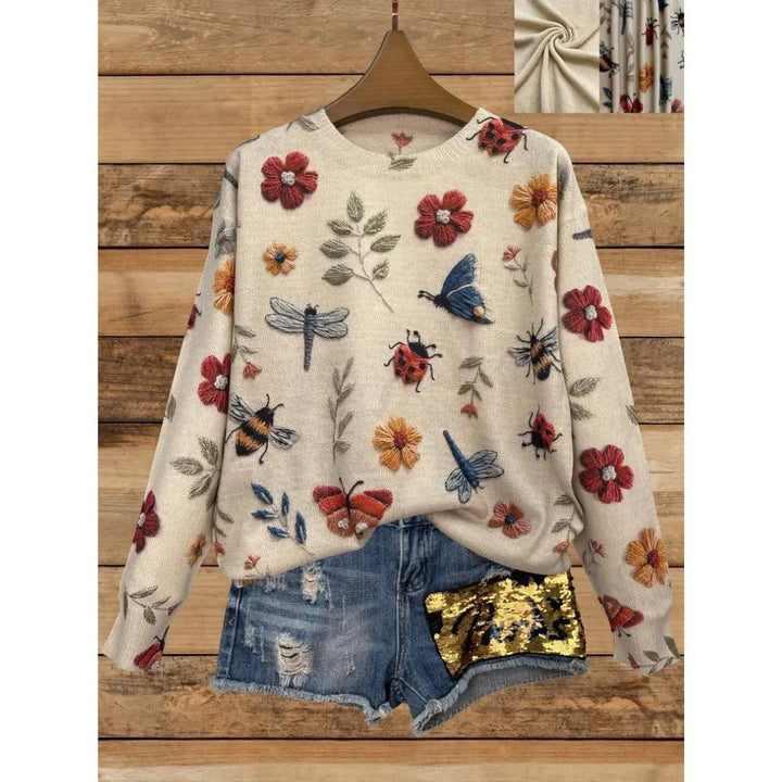 Drune | Floral Rollkragenpullover