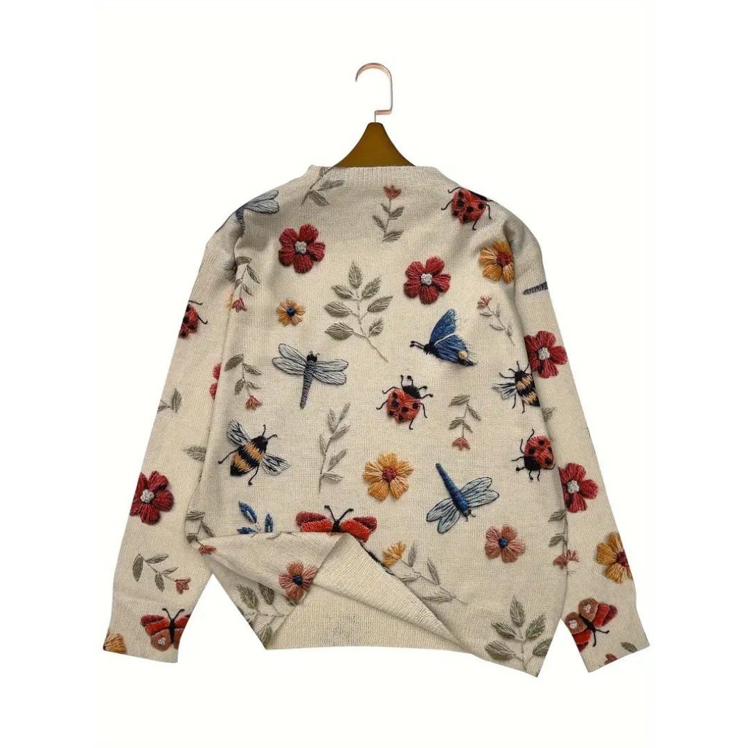 Drune | Floral Rollkragenpullover