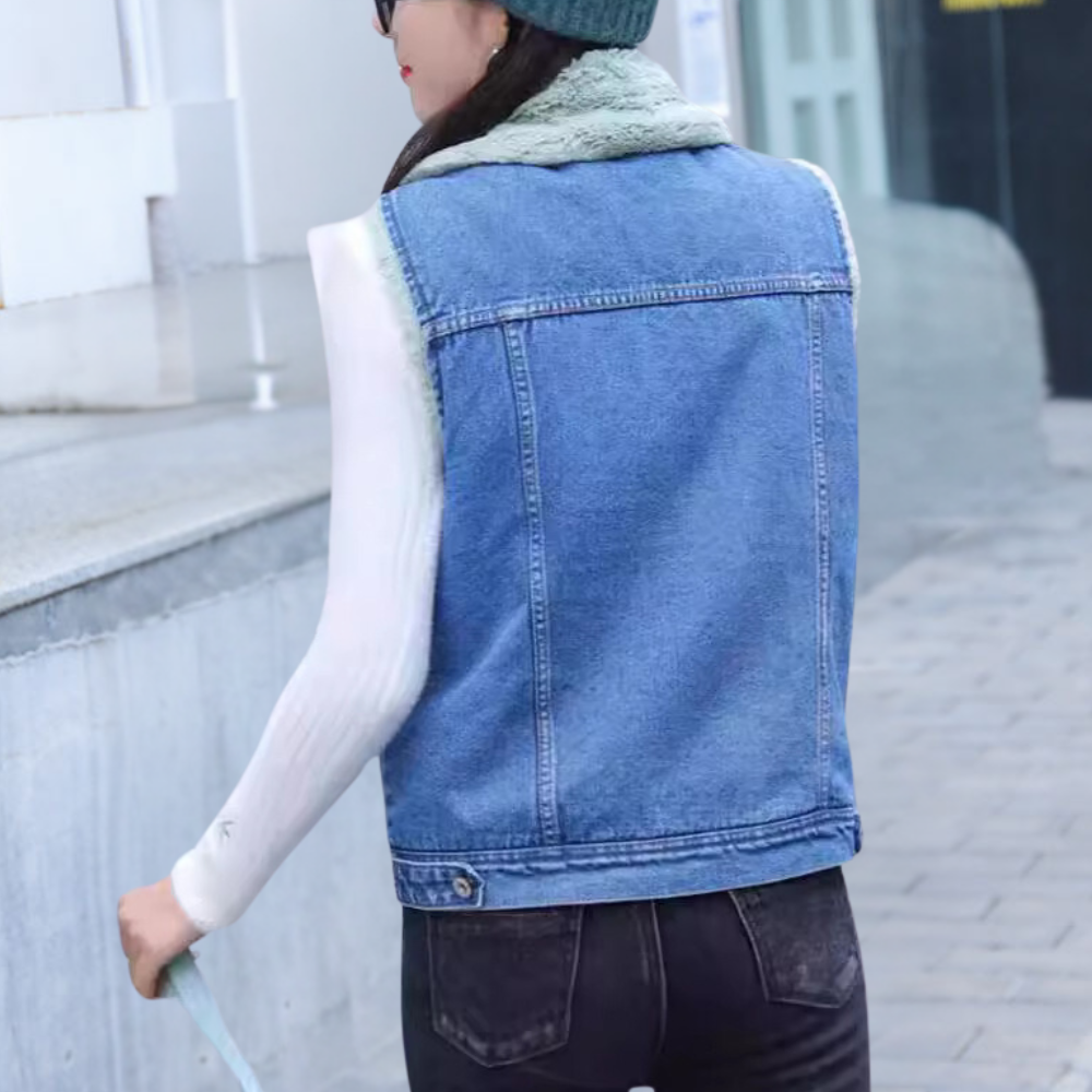 Drune | Warme, Bequeme Denim Winterjacke für Damen