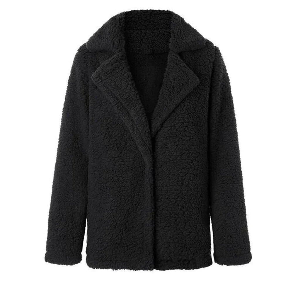 Drune | Damen Gemütliche Teddy Winterjacke