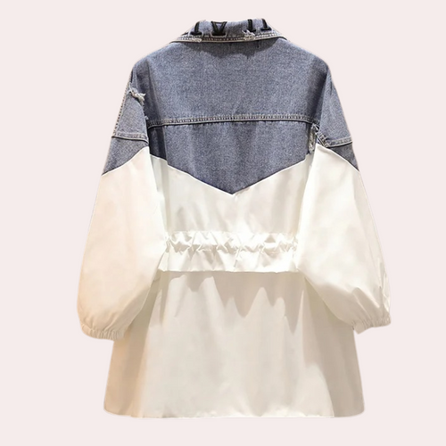 Drune | Moderne Denimjacke mit Kordel für Damen Perfekt für den Herbst