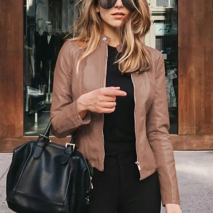 Drune | Klassische Lederjacke für Damen