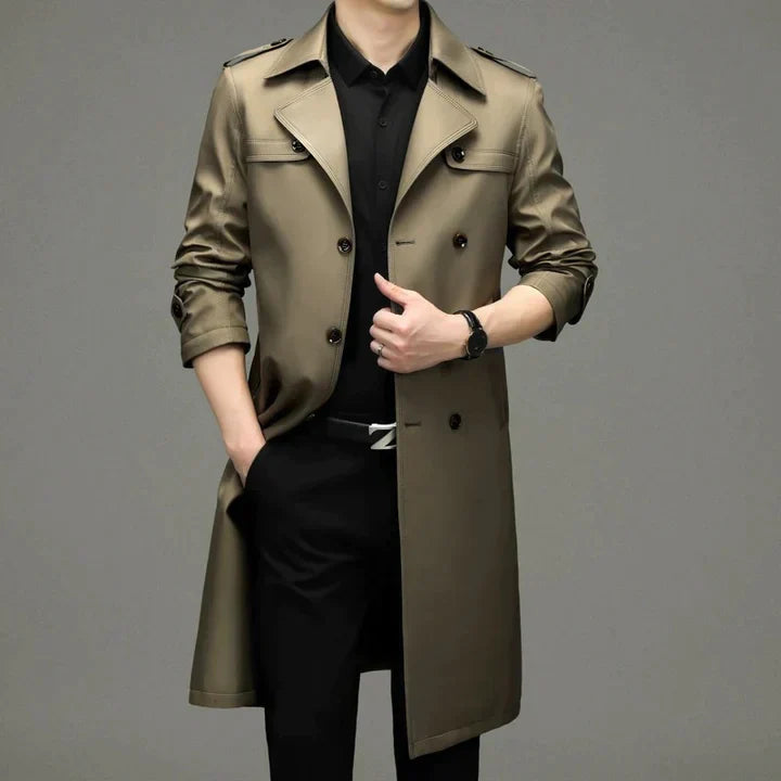 Drune | Herren-Trenchcoat mit stilvollem Kragen