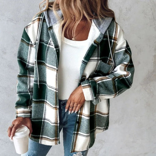 Drune | Karierte Herbstjacke für Damen