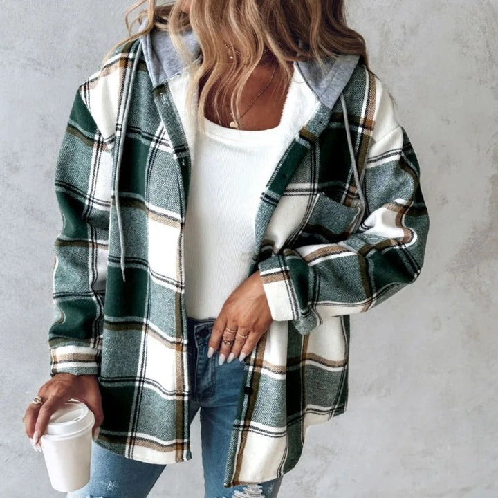 Drune | Herbstkarierte Jacke für Damen