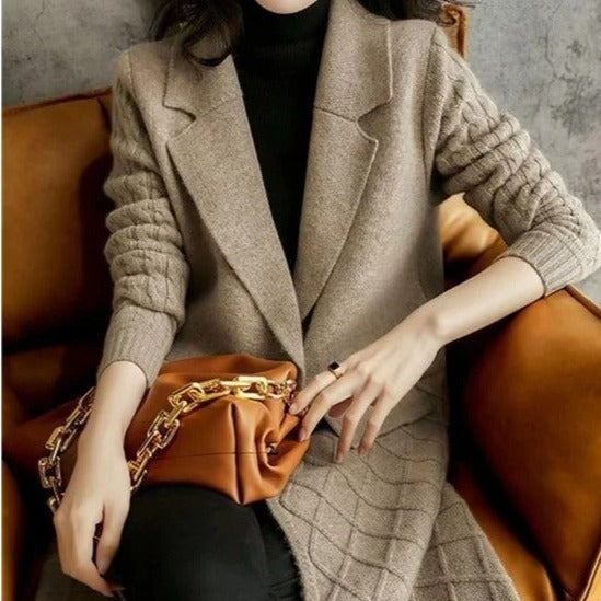 Drune Lange Strickjacke