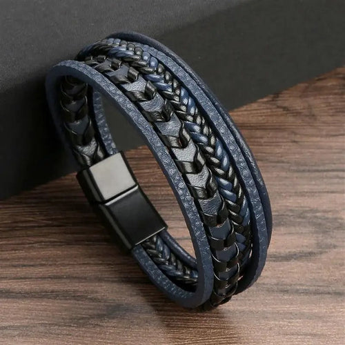 Drune | Geflochtenes Lederarmband Mit Antikem Verschluss