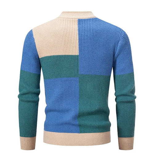 Drune | Strickpullover Für Männer Wollmischung Einzigartiges Design und Warm