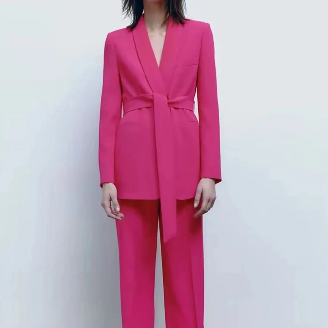 Drune | Mehrfarben Hausanzug Stil Blazer und Hose Satz