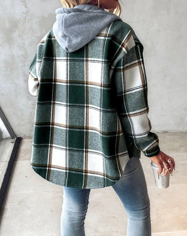 Drune | Kariertes Kapuzenjacke