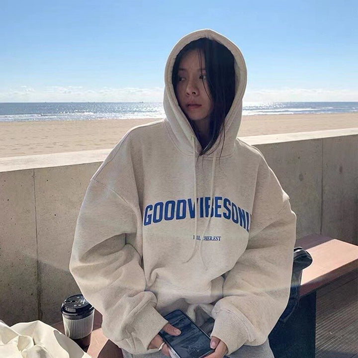 Drune | Hoodie Bequemes Oversized Sweatshirt für Damen