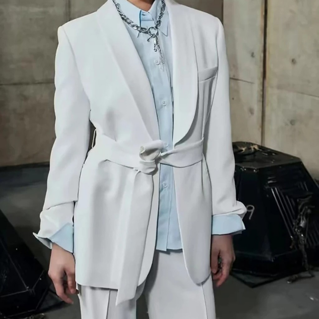 Drune | Mehrfarben Hausanzug Stil Blazer und Hose Satz