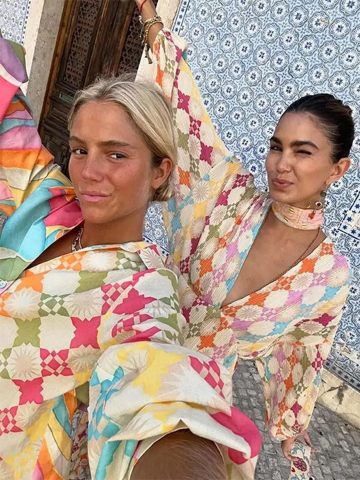 Drune | Bunte Geometrische Set für Damen