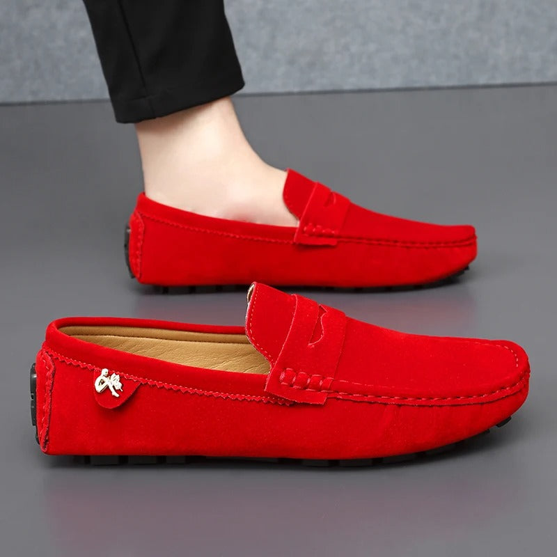 Damen Rutschfeste Wildleder-Halbschuhe Bequem Alltag