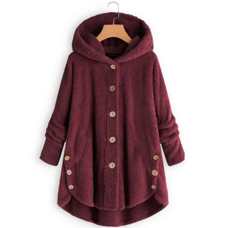 Drune Teddybär Mantel Wolljacke