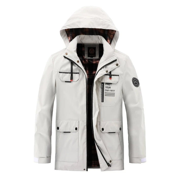 Drune | Herren Winterjacke mit verstellbarer Kapuze Ferdinand