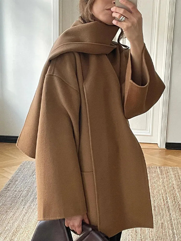 Drune | Mantel mit Schal