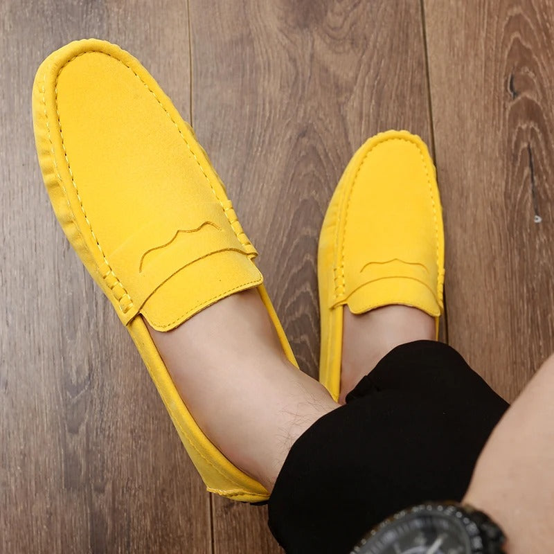 Damen Rutschfeste Wildleder-Halbschuhe Bequem Alltag