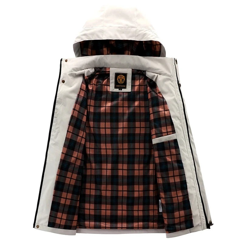 Drune | Herren Winterjacke mit verstellbarer Kapuze Ferdinand