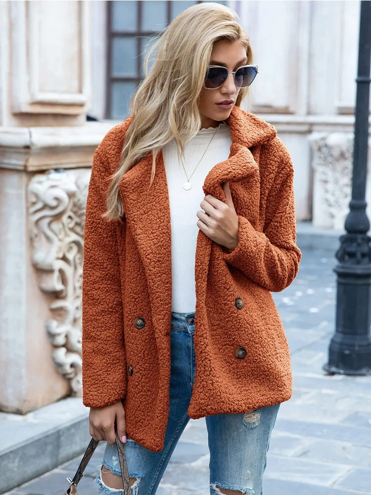 Drune | Knopf Teddy-Mantel
