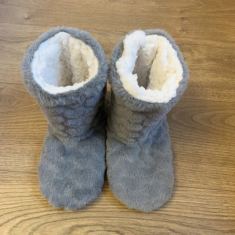Drune | Memory Foam Hausschuhe mit Fell und Thermofunktion In Stiefelettengröße