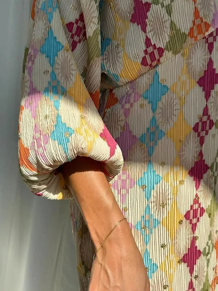Drune | Bunte Geometrische Set für Damen