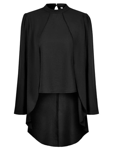 Drune Twin Top | Elegante lange Damenbluse