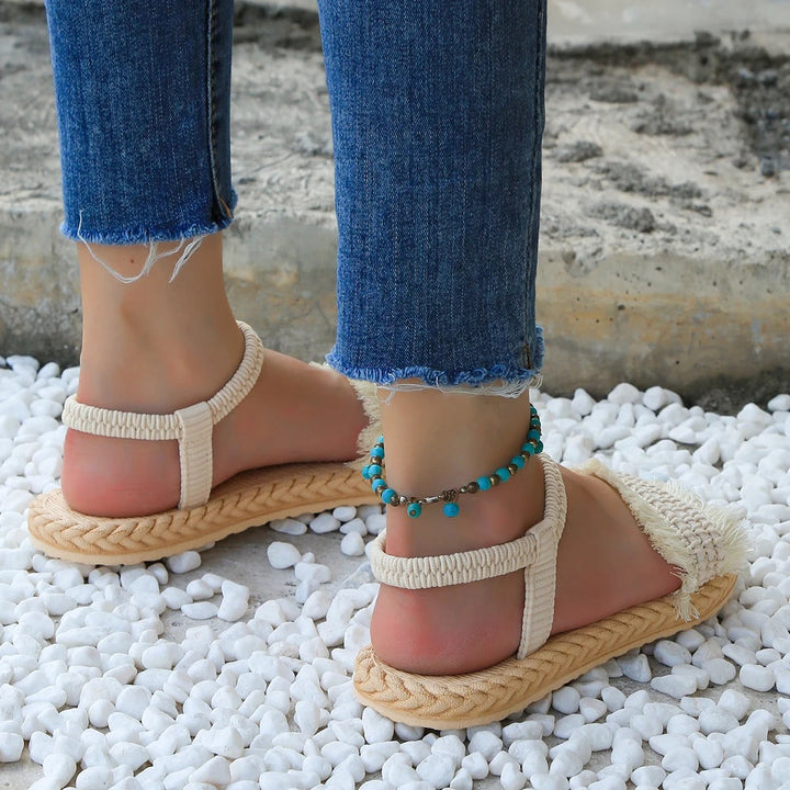 Drune | Sandalen mit Quastenbändern