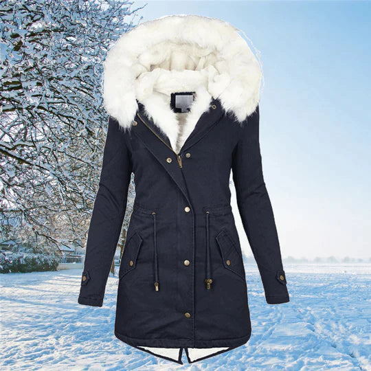Drune | Langarmiger warmer Wintermantel