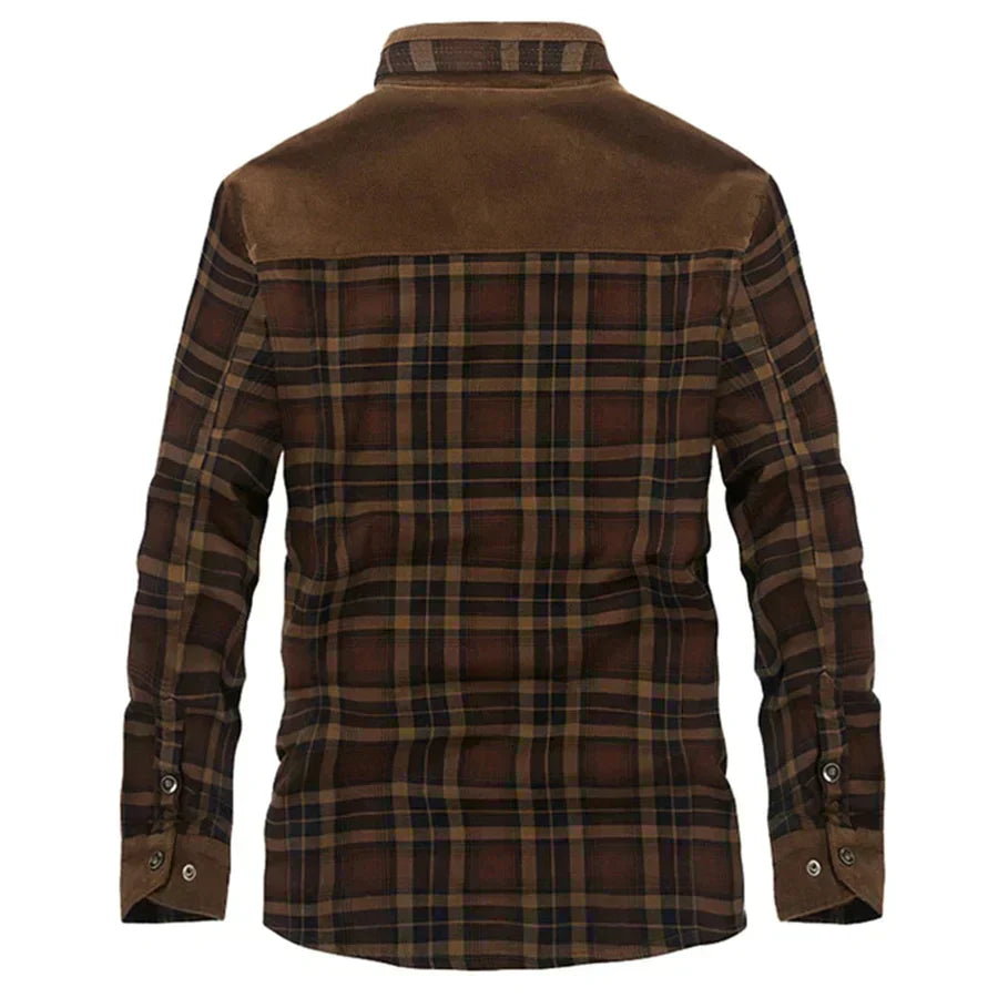 Drune | Herren Karierte Winterjacke - Gefüttert