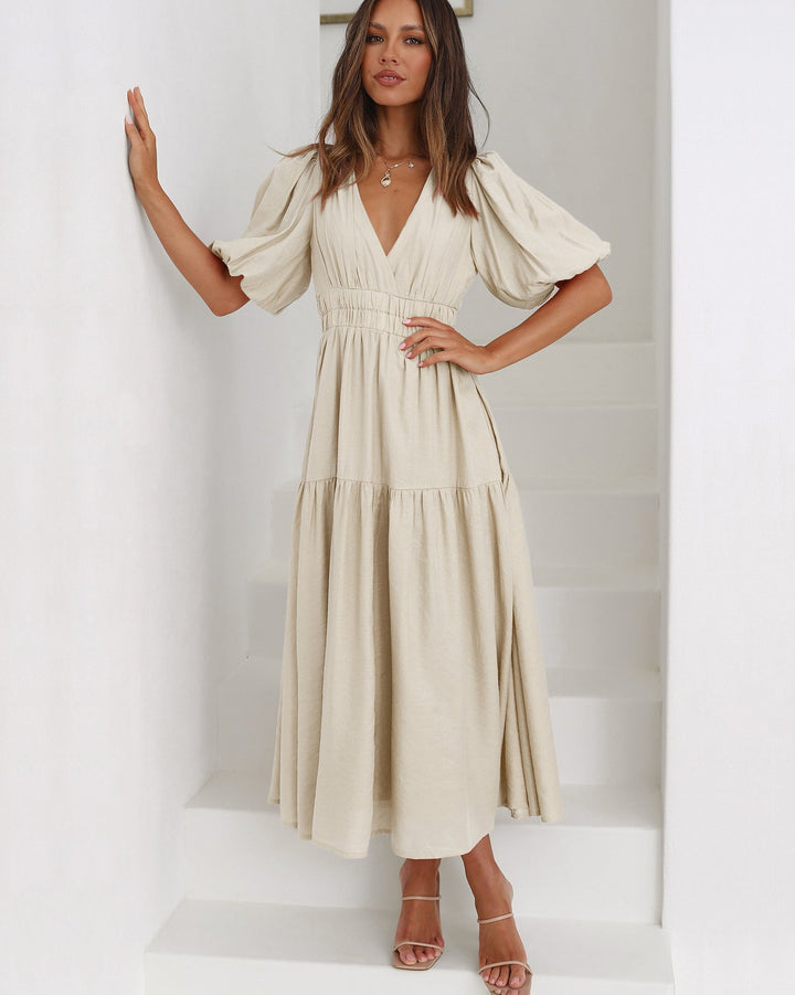 Drune | Elegantes Kleid mit Puffärmeln