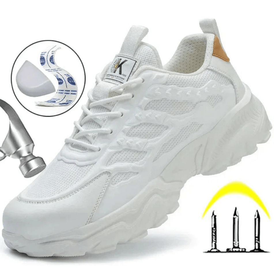 Drune | Herren Sicherheitsschuhe Komfortable & Trendy Stahlkappe Arbeitsschuhe