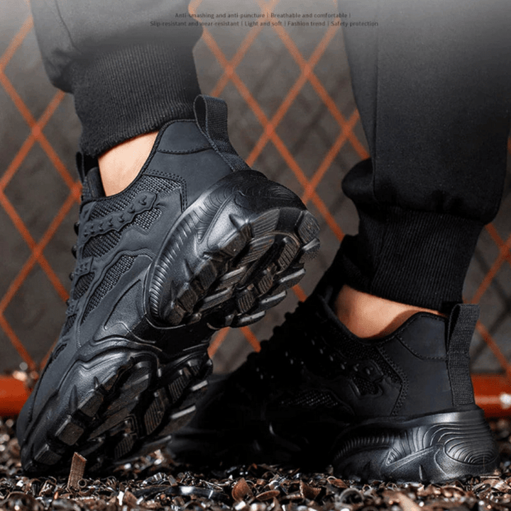 Drune | Herren Sicherheitsschuhe Komfortable & Trendy Stahlkappe Arbeitsschuhe