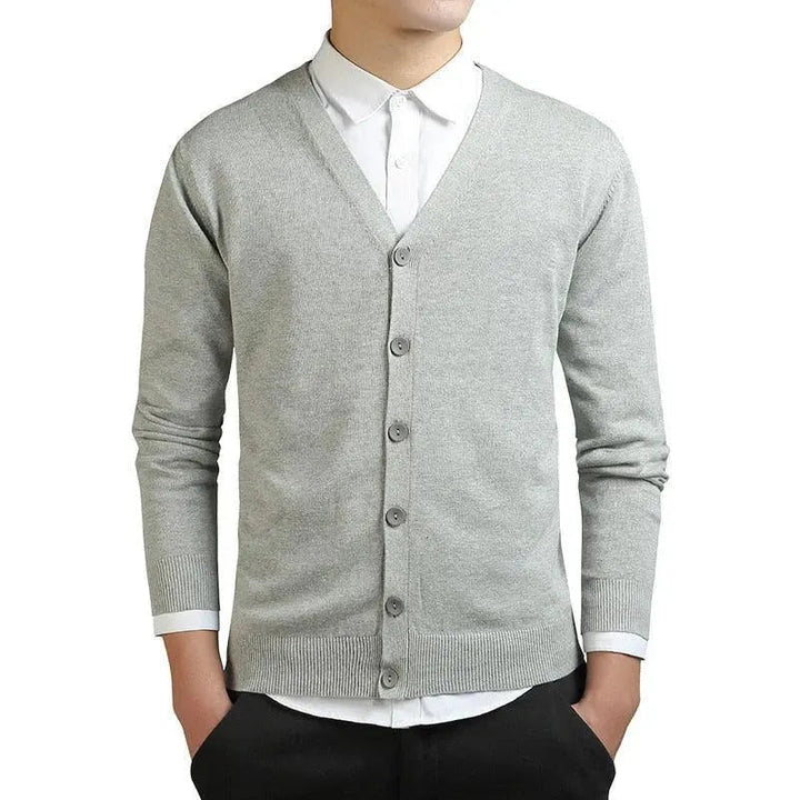 Drune | Schlichter V-Ausschnitt Strickjacke