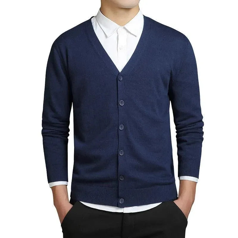 Drune | Schlichter V-Ausschnitt Strickjacke