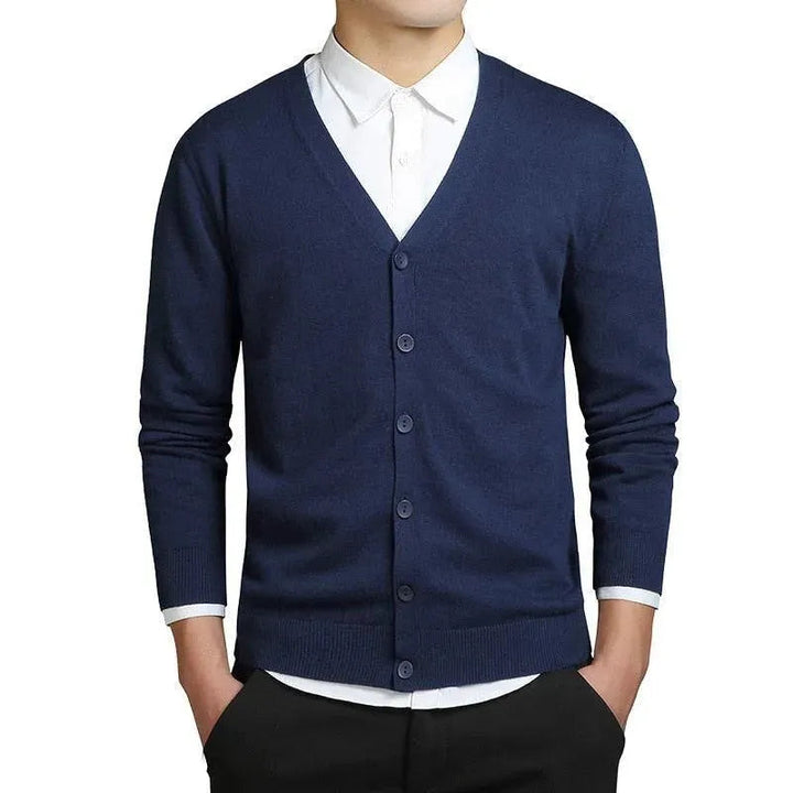 Drune | Schlichter V-Ausschnitt Strickjacke