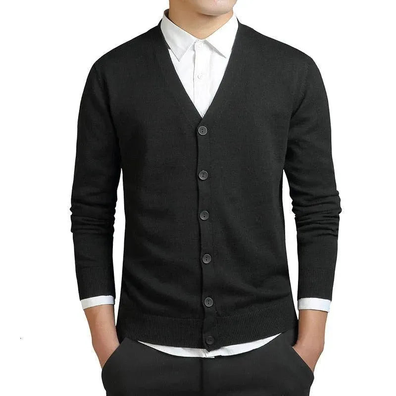Drune | Schlichter V-Ausschnitt Strickjacke