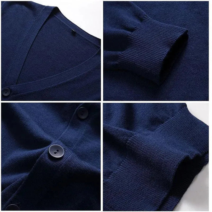Drune | Schlichter V-Ausschnitt Strickjacke