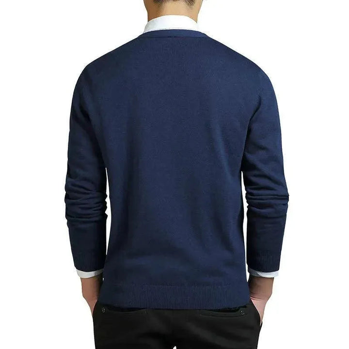 Drune | Schlichter V-Ausschnitt Strickjacke
