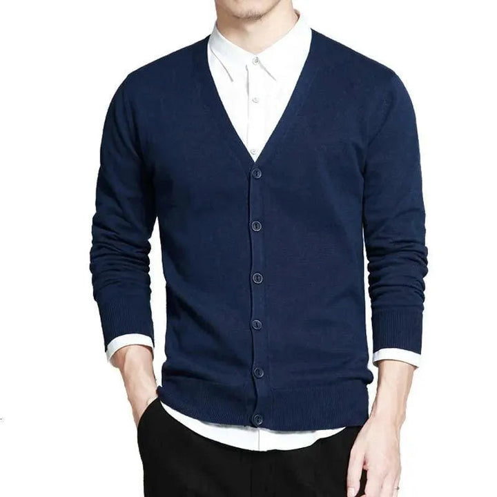 Drune | Schlichter V-Ausschnitt Strickjacke